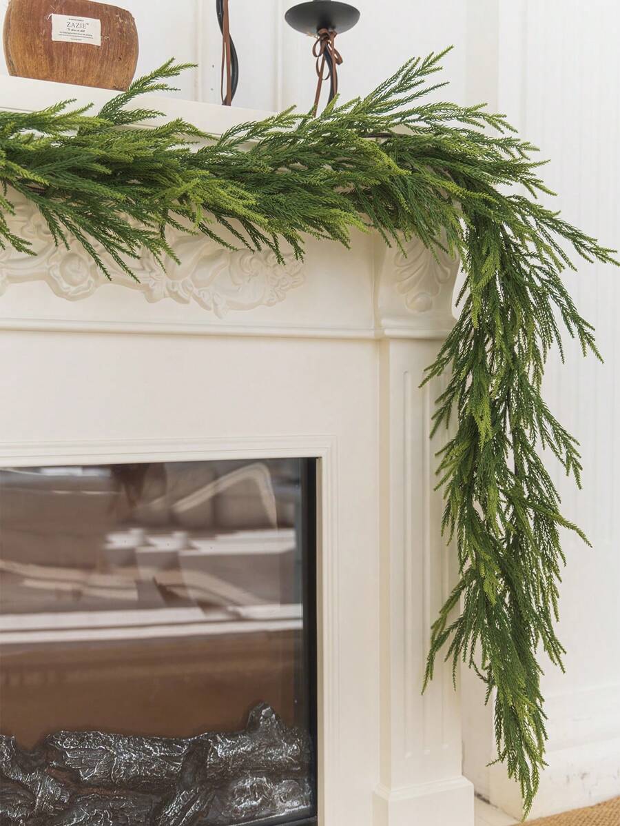 1 peça 180 cm videira artificial de vime para festa, lareira, quarto, mesa, decoração de escadas, decoração de casa, decoração de natal, decoração de quarto, natal - 1 peça modelo de menina Tianzhu simulado rattan - Ver 1