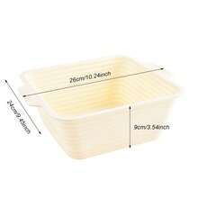 Silicone Bread Proofing Basket Sourdough Baking Bowl Foldable Handmade Bread Making Supplies For Bakers - Beige - View 11