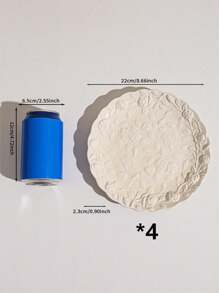 Bộ đồ ăn bằng gốm 1 cái/2 cái/4 cái Đĩa đựng bít tết cho nhà bếp gia đình Quà tặng Giáng sinh - trắng - Xem 8