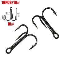 Fishing Treble Hooks Kit, Red And Black Treble Hooks Sharp Round Bend High Carbon Steel Fishing Hooks Strong Barbed Hooks With Stainless Steel Split Rings, For Lures Baits Fishing Hook Set 2# 4# 6# 8# 10# For Freshwater Saltwater