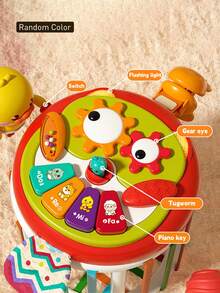 1 件婴儿摇铃手铃玩具，多功能益智忙碌玩具，适合作为送给男孩和女孩的礼物（颜色随机）