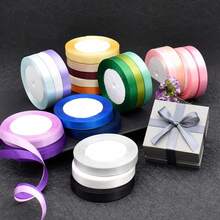 1pc (10 cuộn) Ruy băng trang trí rộng 1cm cho hoa, hộp đựng bánh, Giáng sinh, nơ, Ruy băng satin - Nhiều màu - Xem 12