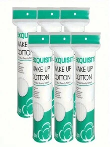 200/100 片柔软、厚实、透气圆形卸妆棉，3 层，适用于面部、眼部、指甲油去除和日常清洁，非常适合旅行和日常使用，可作为情人节、万圣节、圣诞节礼物，随机包装 - 彩色 - 查看 1