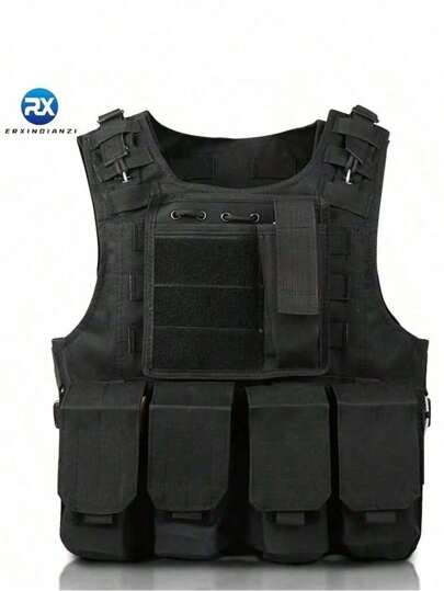 1pc Outdoor Sports Tactical Vest Multi-Functional Protective Combat Vest Wear-Resistant Material