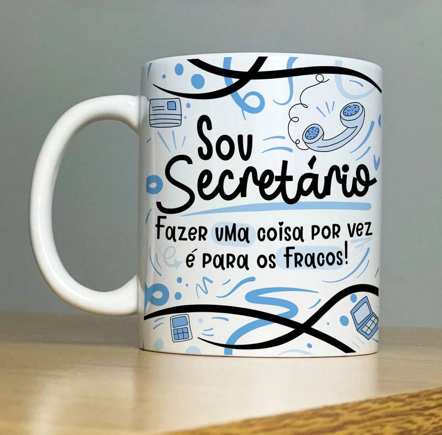 Cốc sứ in hình cá nhân – Nghề nghiệp: Tôi là thư ký - 325ML - Nhiều màu - Xem 1