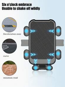 360° Rotating Bike Motorcycle Riding Mobile Phone Stand, Suitable For 5-7.2 Inch Smart Phones, Stable, Easy To Install, Christmas Halloween Gift - Black - View 3