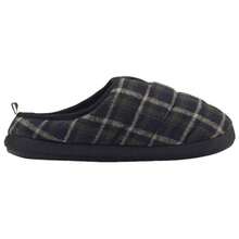 Scuff Flannel Slippers Black Green - Black - View 2
