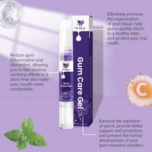 牙齿美白笔，牙齿美白笔，牙龈护理凝胶，去除污渍，口腔护理，深层清洁牙菌斑和牙垢 - 紫色 - 查看 7