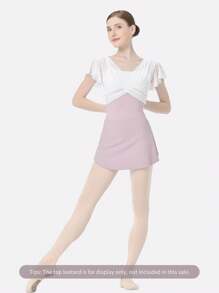 DonsGirl 1 件女式提臀弧形荷叶边下摆芭蕾舞裙 - 淺灰紫 - 查看 9