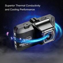 1080p HD Dash Camera With Night Vision, No-Damage Installation, 3 Inch IPS Screen, Zinc Alloy Housing - Black - View 2