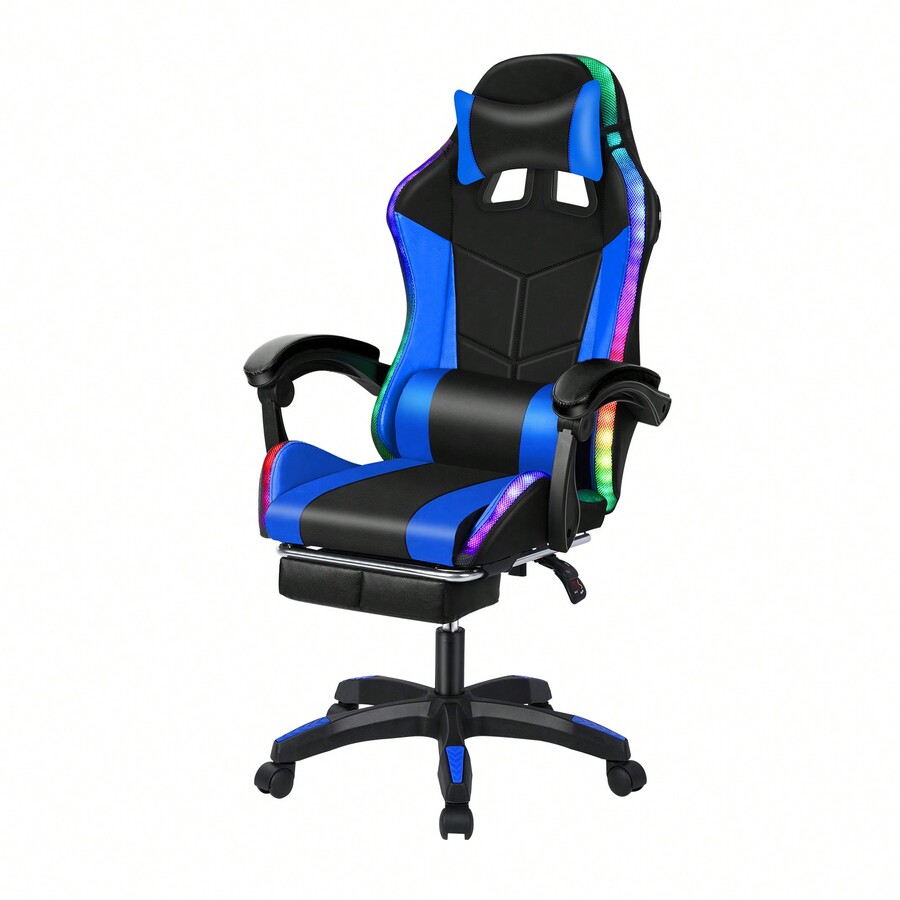 Gaming Chair With Speakers And RGB LED Lights