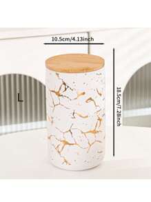 1 件陶瓷咖啡罐，适用于厨房，家用食品储存罐，厨房装饰，可用于谷物、大米、盐、香料，适合户外野餐、派对、礼物、生日 - 彩色 - 查看 20