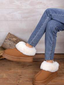 Parfeying 女士羊皮家居拖鞋 室内户外羊毛女鞋 - 駝色 - 查看 7