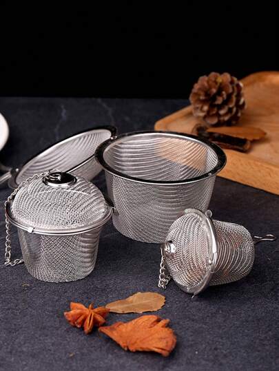 Stainless Steel Spice Ball, Seasoning Bag, Herb Infuser For Braising Meat, Soup Pot Filter Net Strainer