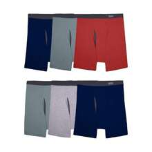 Mens 10-Pack Assorted Boxer Briefs By Fruit Of The Loom Comfortable Colors Materials Vary - Multicolor - View 6