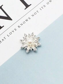 10 件闪亮雪花圆顶形水钻纽扣，带金属底座和闪光饰面，适用于 DIY 工艺品、服装、鞋子、箱包和配饰 - 非常适合装饰和增添优雅 - 彩色 - 查看 11