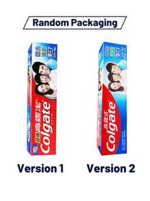 colgate 4 支装，超级防蛀牙钙质牙膏，薄荷味，强健牙齿，清新口气，亮白牙齿，防蛀牙（360 克/12.7 盎司）