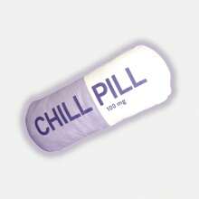 A Very Interesting Pill Pillow, Sofa Cushion, Throw Pillow, Foot Pad, Creative Gift,Cute Pillows, Sofa Decorations, New Home Decorations, Birthday Gifts,1pcs - Màu tím hoa cà - Xem 6