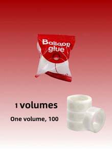 4 rollos de puntos adhesivos transparentes para globos, suministros de decoración de boda, cinta adhesiva de doble cara para decoración de globos para fiestas o bodas (400 puntos) - Multicolor - Ver 11