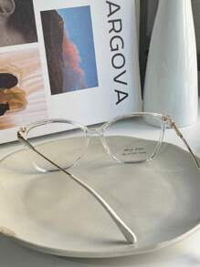 Women's SQUARE Modern Glasses Frame 68337 - 無色 - 查看 5