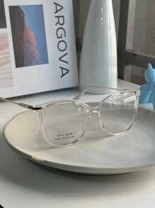 Women's SQUARE Modern Glasses Frame 68337 - 無色 - 查看 3