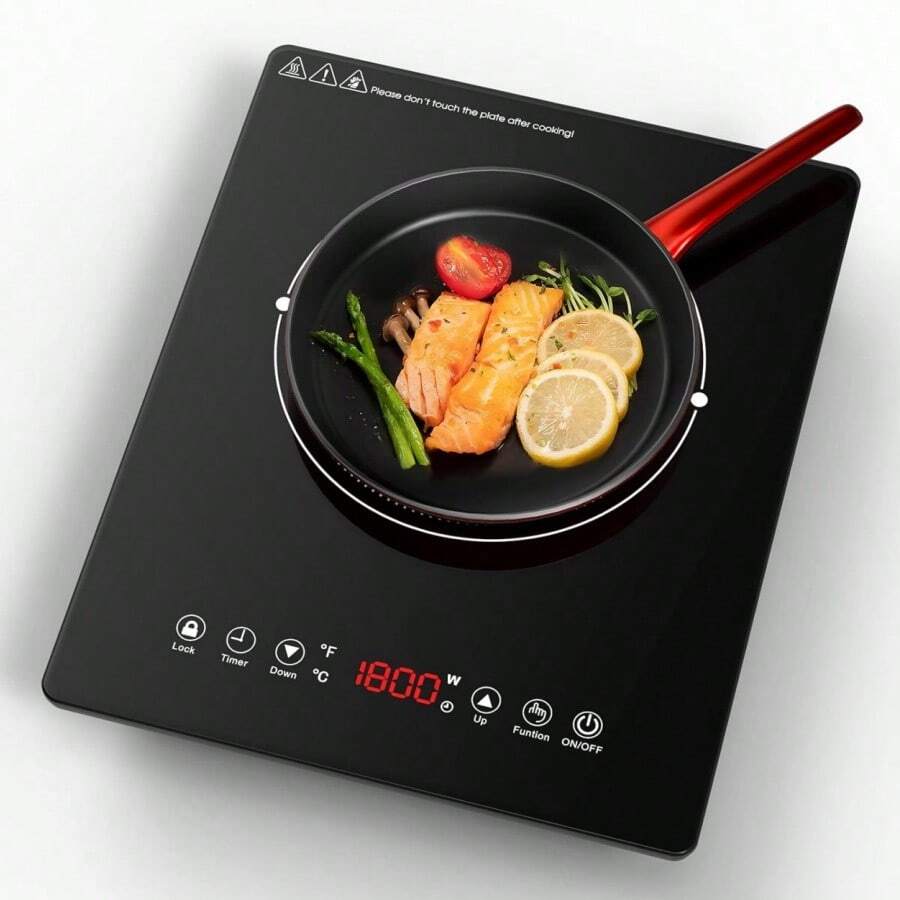 Portable Induction Cooktop 1800W Electric Induction Cooker Countertop