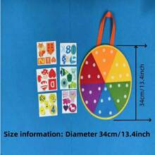 Bảng bận rộn phù hợp với trẻ nhỏ - Bảng cảm biến quay Montessori dạy phân loại màu sắc và nhóm thông qua các hoạt động độc lập để rèn luyện kỹ năng phối hợp tay mắt - Nhiều màu - Xem 3