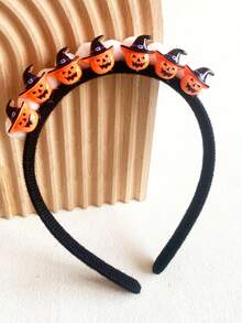 1 chiếc Băng đô Halloween hình bí ngô, ma, mèo, dơi, mặt ma màu trắng, thường ngày, dễ thương, tiệc tùng, phong cách đường phố cổ điển, ABS (nhựa ABS) - Nhiều màu - Xem 5