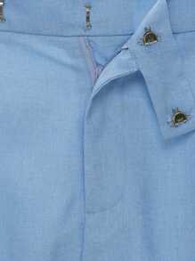 Conjunto de traje casual de negocios para hombre, ropa de oficina de moda - Azul - Ver 10