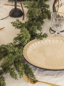 1 件 180 厘米 3D 长人造松树花环，适用于圣诞派对装饰、壁炉装饰、卧室装饰、桌面装饰、楼梯装饰、Ation 家居装饰圣诞装饰 - 1pc 立體長松柏模擬藤條 - 查看 3