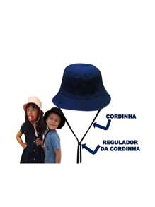 KIT NAVY BLUE BUCKET HAT + SHARK CAP FITS FROM 1 YEAR TO 3 YEARS BEACH CHILDREN BABY - Màu xanh lam - Xem 3
