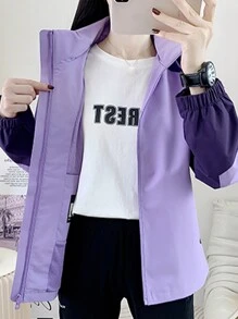 Women's Outdoor Rock Climbing Recreation Skiing Jacket, Durable & Fashionable Hoodie Ski Coat