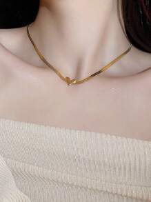 Initial Letter Choker Necklace Kit + Initial Bracelet 18k Gold Plated And 925 Silver - 金色 - 查看 9