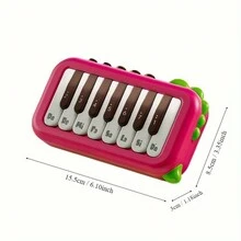 Teclado de juguete de piano para niños: Mini juguete de instrumento musical electrónico, regalo de cumpleaños para niños y niñas - Rosa - Ver 5