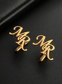 Gepersonaliseerde manchetknopen met twee letters voor mannen, gepersonaliseerde manchetknopen van roestvrij staal, voor herenpakken, overhemden, bruiloften, zaken, cadeaus voor Vaderdag, schoolbenodigdheden, terug naar school, voor kantoor, voor school, voor klaslokalen, cadeaus voor leraren, voor de universiteit, voor collega's, voor studenten op de studentenkamer, voor leraren, voor jongens en meisjes, voor tieners, middelbare scholieren, middelbare scholieren, laatstejaarsstudenten, studenten aan hogescholen, universiteitsstudenten, eerstejaarsstudenten, tweedejaarsstudenten, studenten in de brugklas