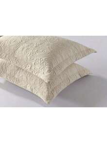 MarCielo 2 Pieces Embroidered Pillow Shams King Size - Màu Đỏ Sâu - Xem 8