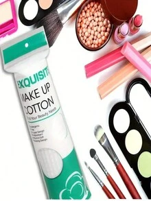 200/100 片柔软、厚实、透气圆形卸妆棉，3 层，适用于面部、眼部、指甲油去除和日常清洁，非常适合旅行和日常使用，可作为情人节、万圣节、圣诞节礼物，随机包装 - 彩色 - 查看 2