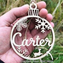 Customized Acrylic Christmas Ornaments, Personalized Christmas Decorations For Christmas Trees Or Car Decor, Christmas Gift For Friends And Family,Christmas - Multicolor - View 5