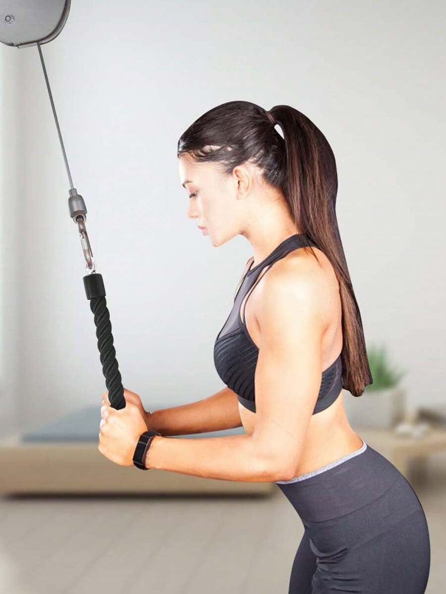 1pc Biceps Triceps Training Tension Rope, 35cm Arm Strength Training Tension Rope - Multicolor - View 1