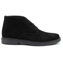 Botín Casual Piel Hombre Caballero Chelsea Botas tipo Chukka - Negro - Ver 1