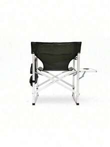 1-Piece Padded Folding Outdoor Chair With Side Table And Storage Pockets,Lightweight Oversized Directors Chair For Indoor, Outdoor Camping, Picnics And Fishing,Black/Grey - Xanh lá cây + Nhôm-4 - Xem 6