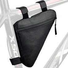 Bolsa Para Bicicleta Triangular Quadro Bag Case Ciclismo Mtb - Preto - Visão 5