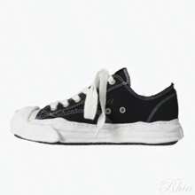 Maison Mihara Yasuhiro Zapatillas de caña baja Hank OG Sole en negro - Negro - Ver 1