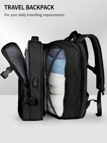 40L Travel Backpack For Women Men, Expandable Backpack 17 Inch Laptop Backpack Flight Approved Luggage Carry On Water Resistant Computer Backpack For Weekender Overnight Large Daypack Back Pack With Laptop Compartment Teacher Personal Item Backpack Rucksack Airplane Accessories Waterproof Hiking Business Trip Carry On Backpack - Multicolor - View 13