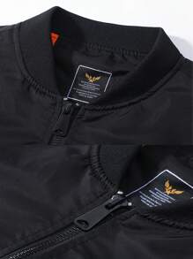 Men's Street Fashion Zip Arm Pocket Outdoor Windproof Baseball Jacket