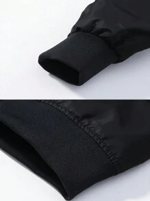 Men's Street Fashion Zip Arm Pocket Outdoor Windproof Baseball Jacket