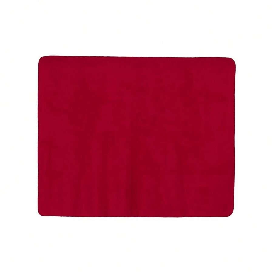Fleece Polyester/Nylon Picnic Blanket (Red) - Đỏ - Xem 1