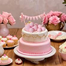 13pcs Light Pink Cake Decorating Picks, Suitable For Birthday Party Cakes, Wedding Cakes, Cake Balls Decorations, Delicate And Versatile, - Baby Pink - View 6