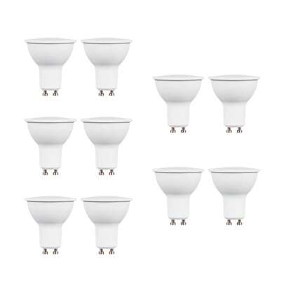 4pcs/10pcs GU10 LED Bulb Replacement Light Source, AC220-240V, Cool White 6500K Or Warm White 3000K, Suitable For Bedroom, Study, Corridor, Indoor Lighting