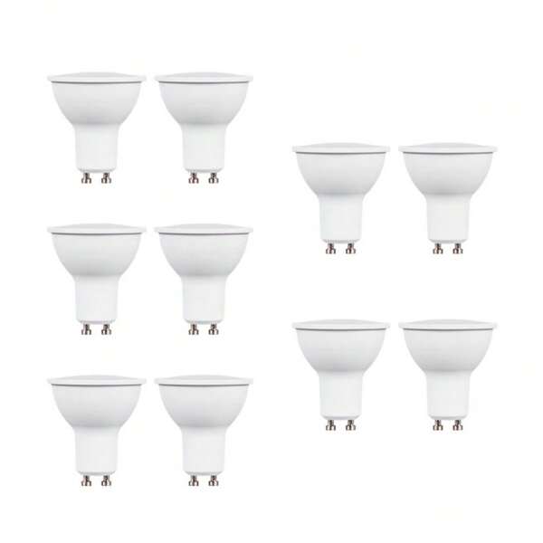 4 Stücke/10 Stücke GU10 LED Glühbirne Ersatz Lichtquelle, AC220-240V, Kaltweiß 6500K oder Warmweiß 3000K, geeignet für Schlafzimmer, Büro, Flur, Innenbeleuchtung